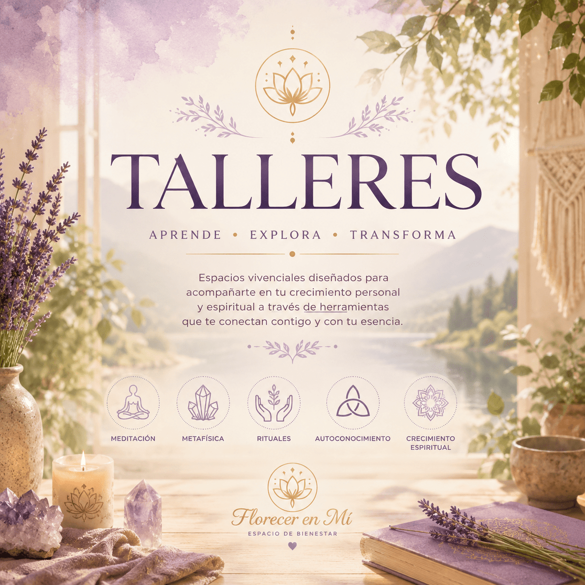 Cursos de Meditación y Metafísica | Florecer en Mí