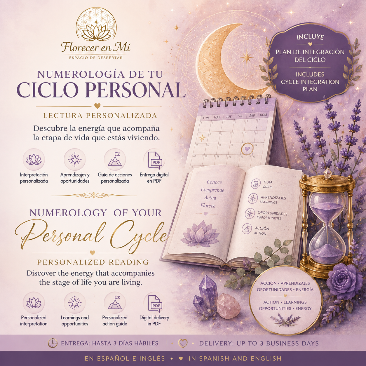 🌿 Numerología de tu Ciclo Personal | Lectura Personalizada